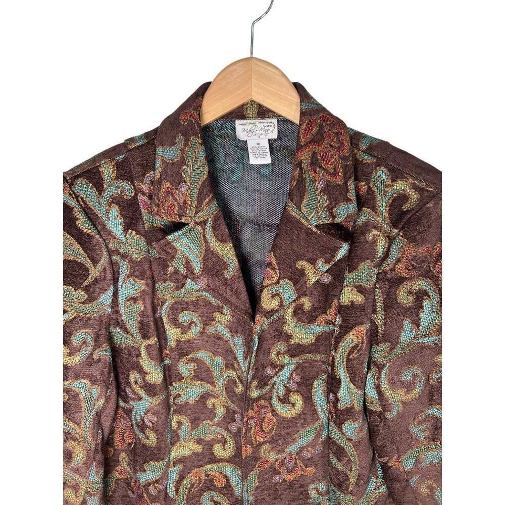 vintage Molly and Maxx brown patterned jacket size 1X